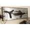46" Silver Metal Airplane Industrial Wall Décor